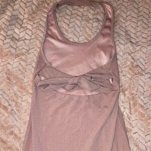 Fashion Nova long pink dress